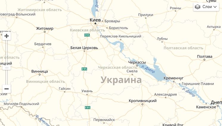 Украина ромны карта